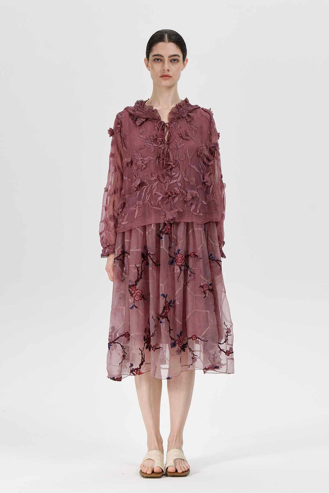 Vestido bordado Ashlie
