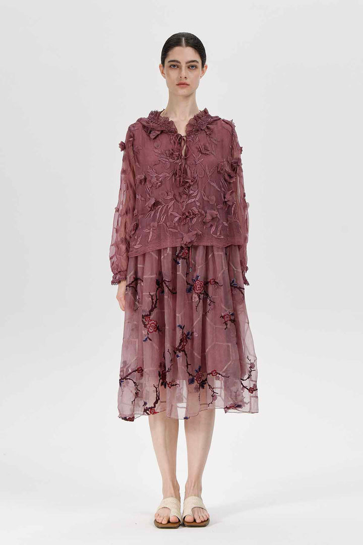 Vestido bordado Ashlie