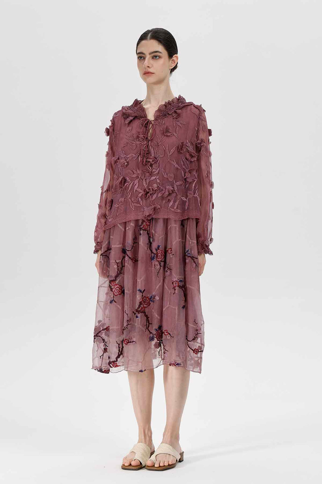 Vestido bordado Ashlie
