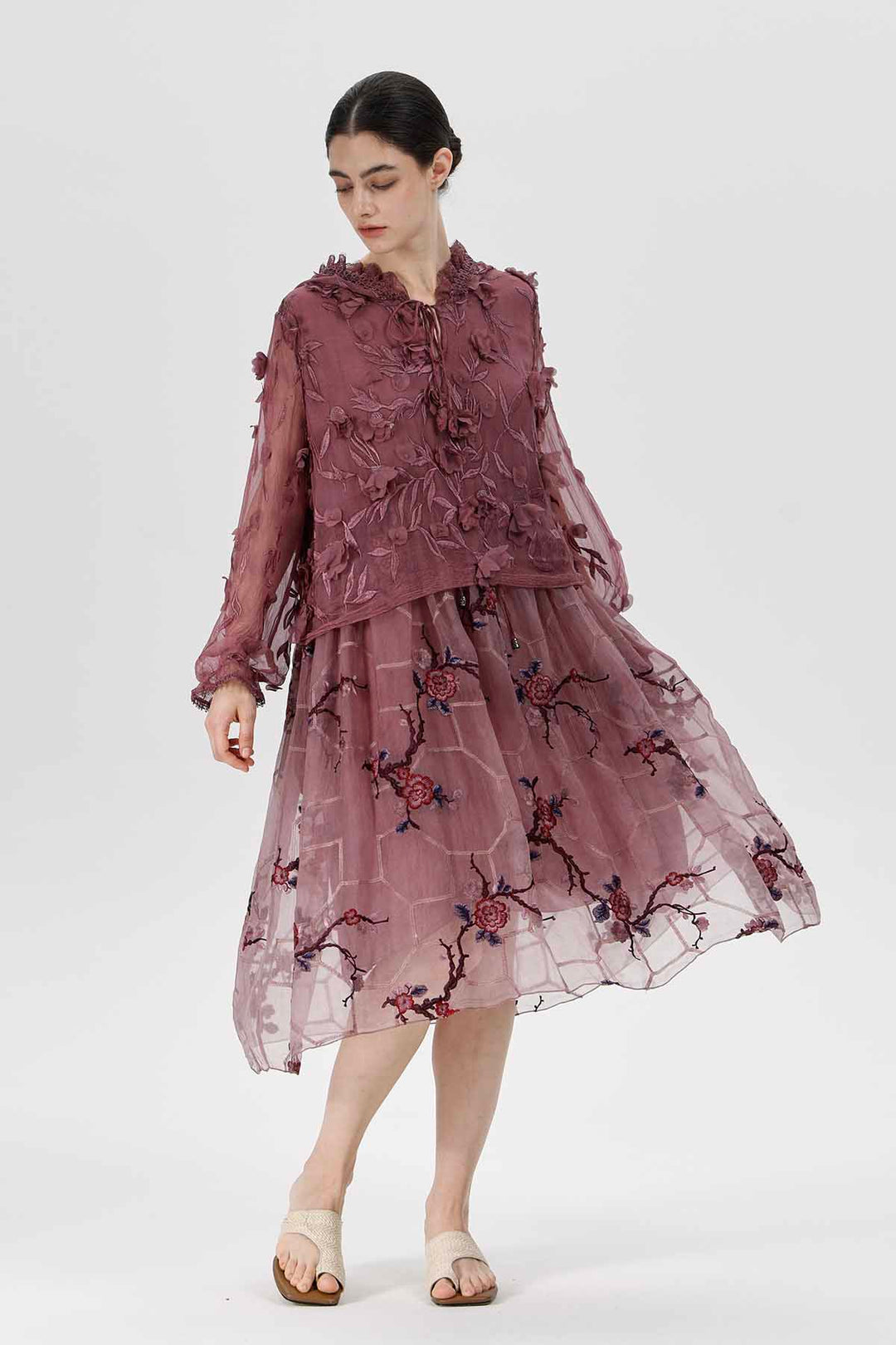 Vestido bordado Ashlie
