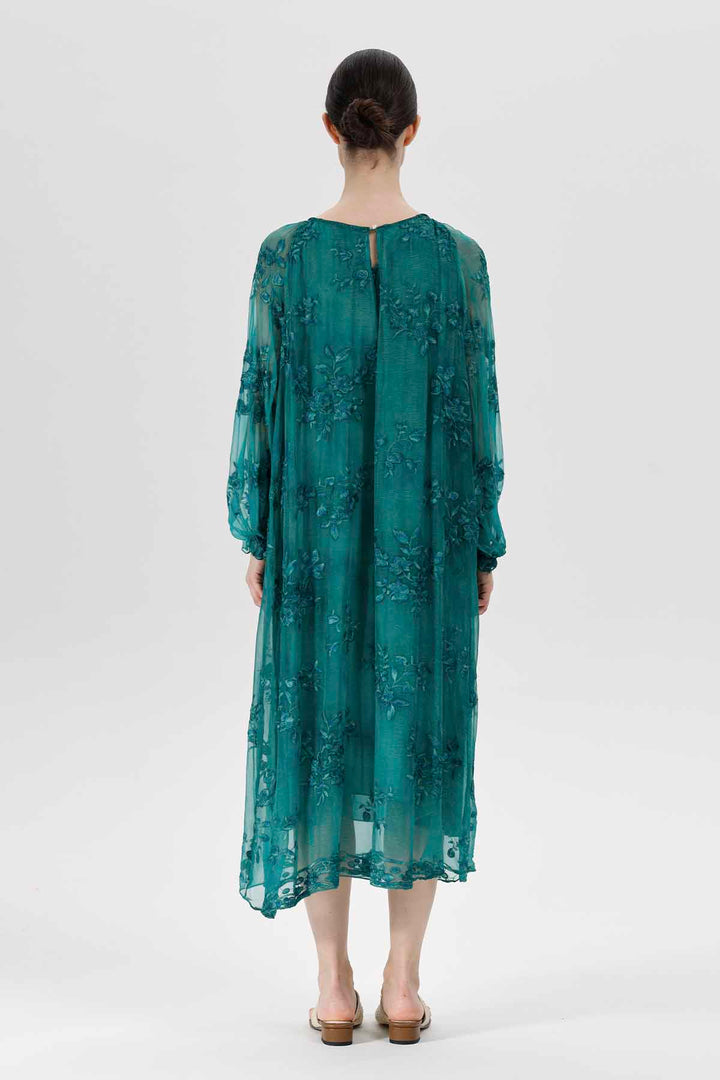Inez floral besticktes Kleid