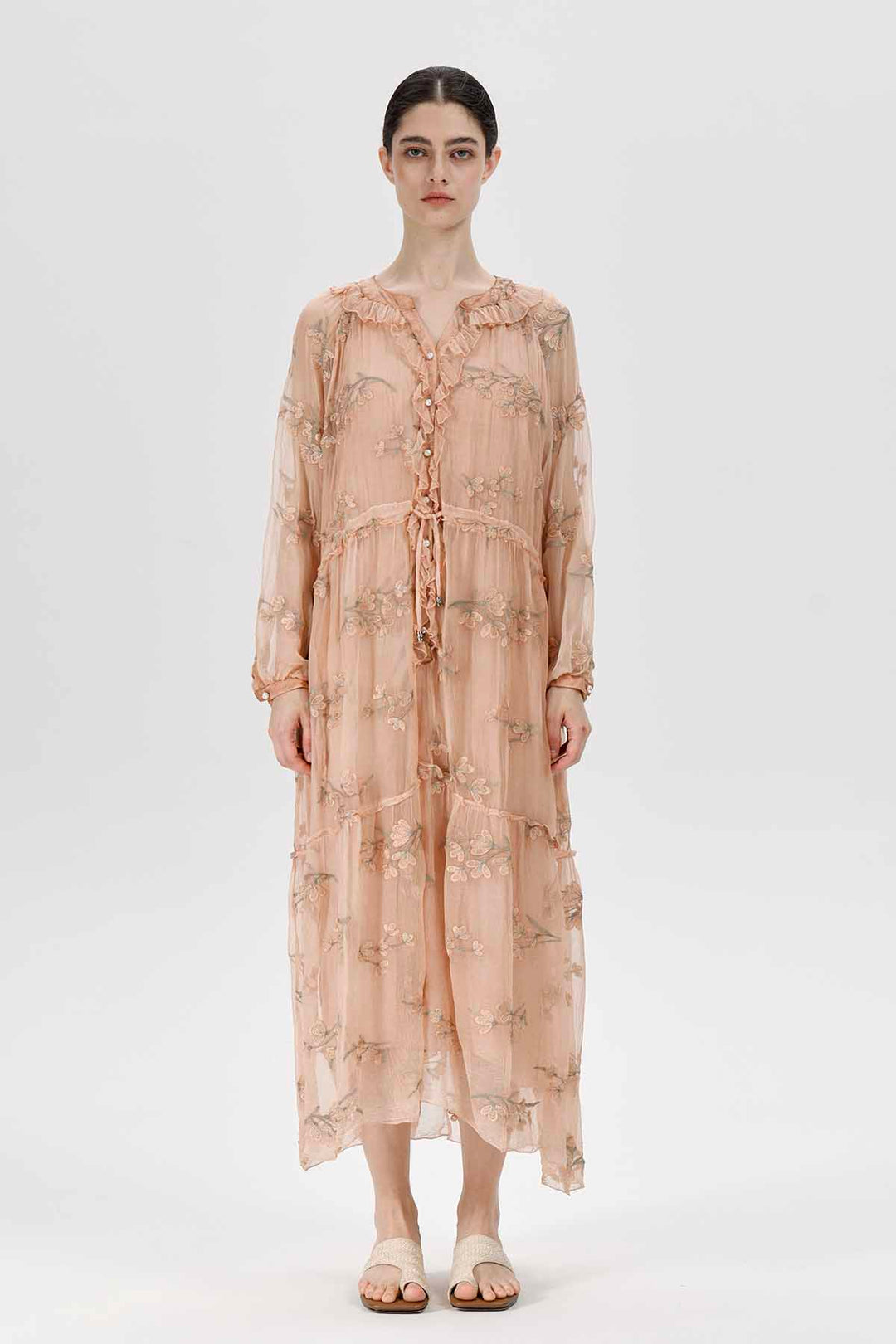 Kaylyn Floral Appliqué Dress