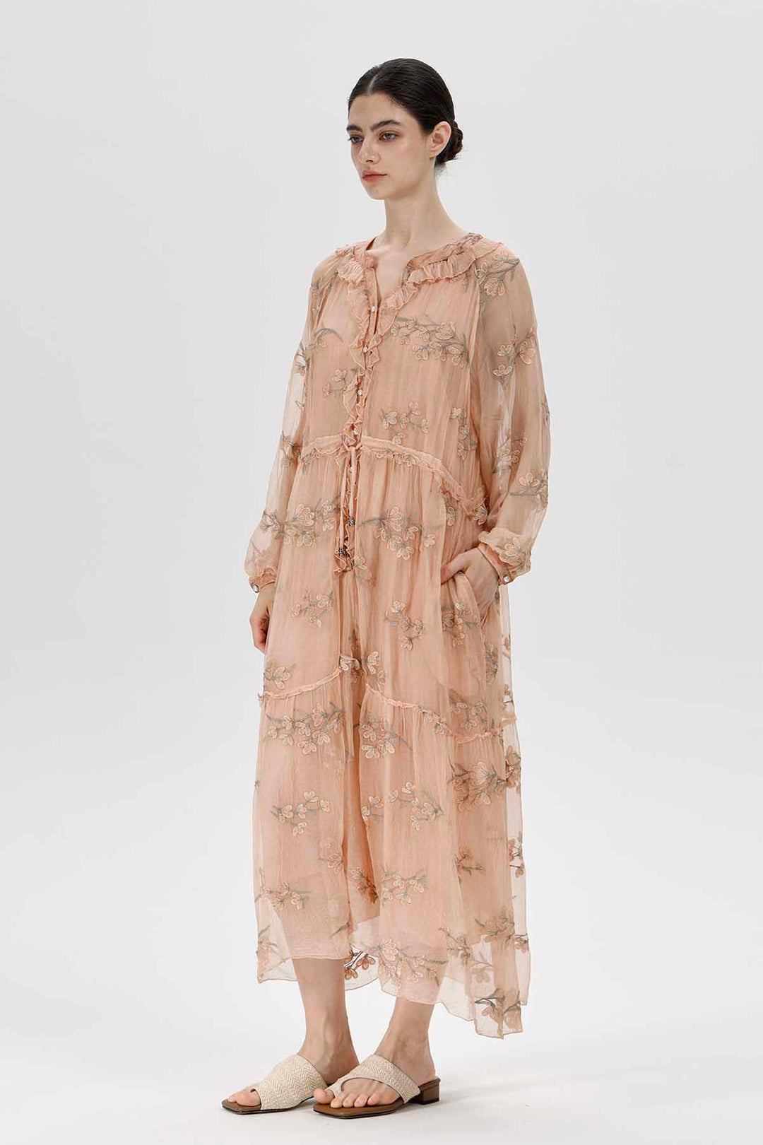 Kaylyn Floral Appliqué Dress