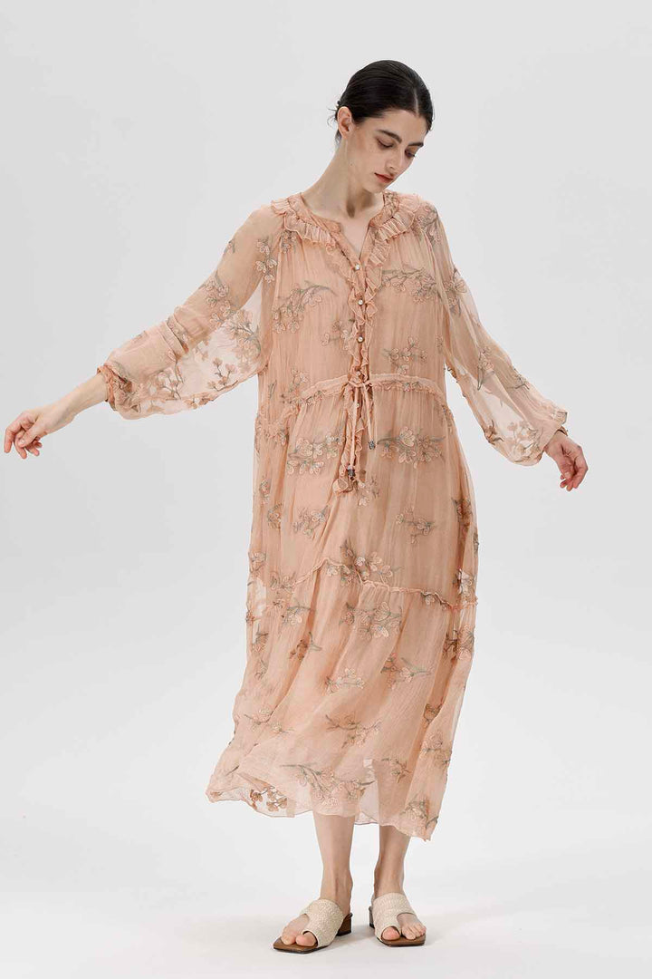 Kaylyn Floral Appliqué Dress