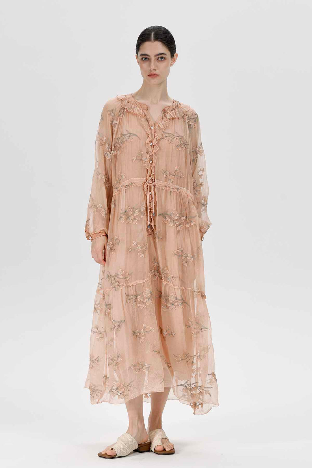 Kaylyn Floral Appliqué Dress
