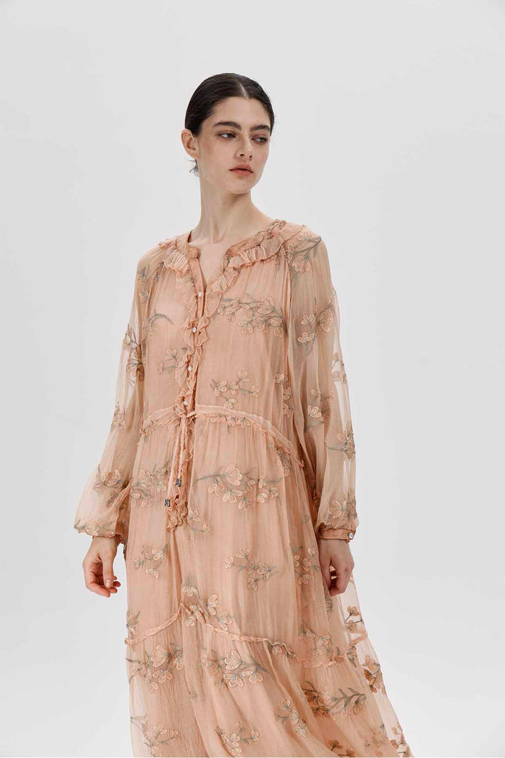 Kaylyn Floral Appliqué Dress