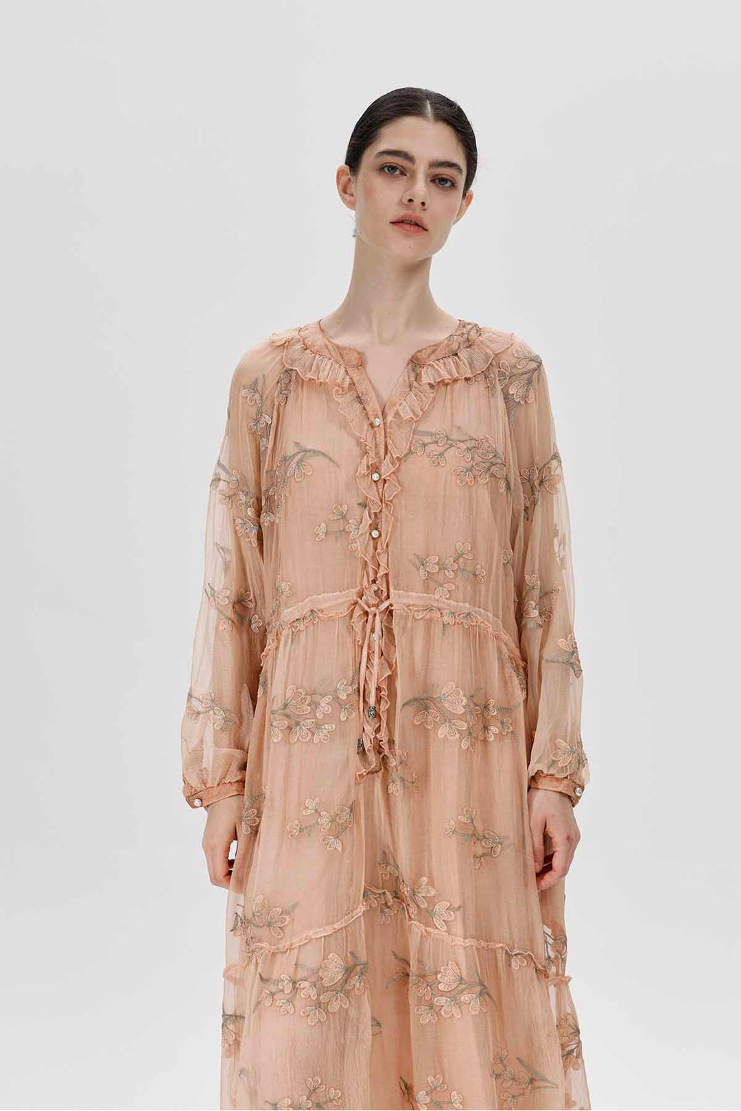 Kaylyn Floral Appliqué Dress