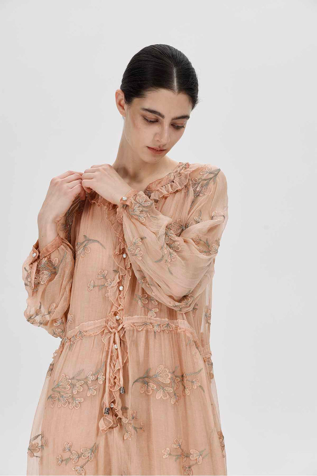 Kaylyn Floral Appliqué Dress