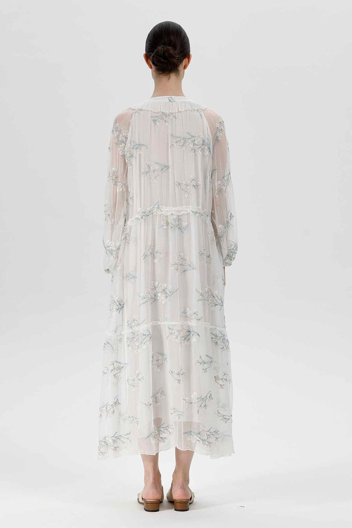 Vestido Kaylyn con apliques florales