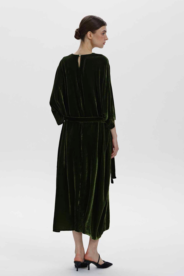 Paloma Embellished Velvet Dress