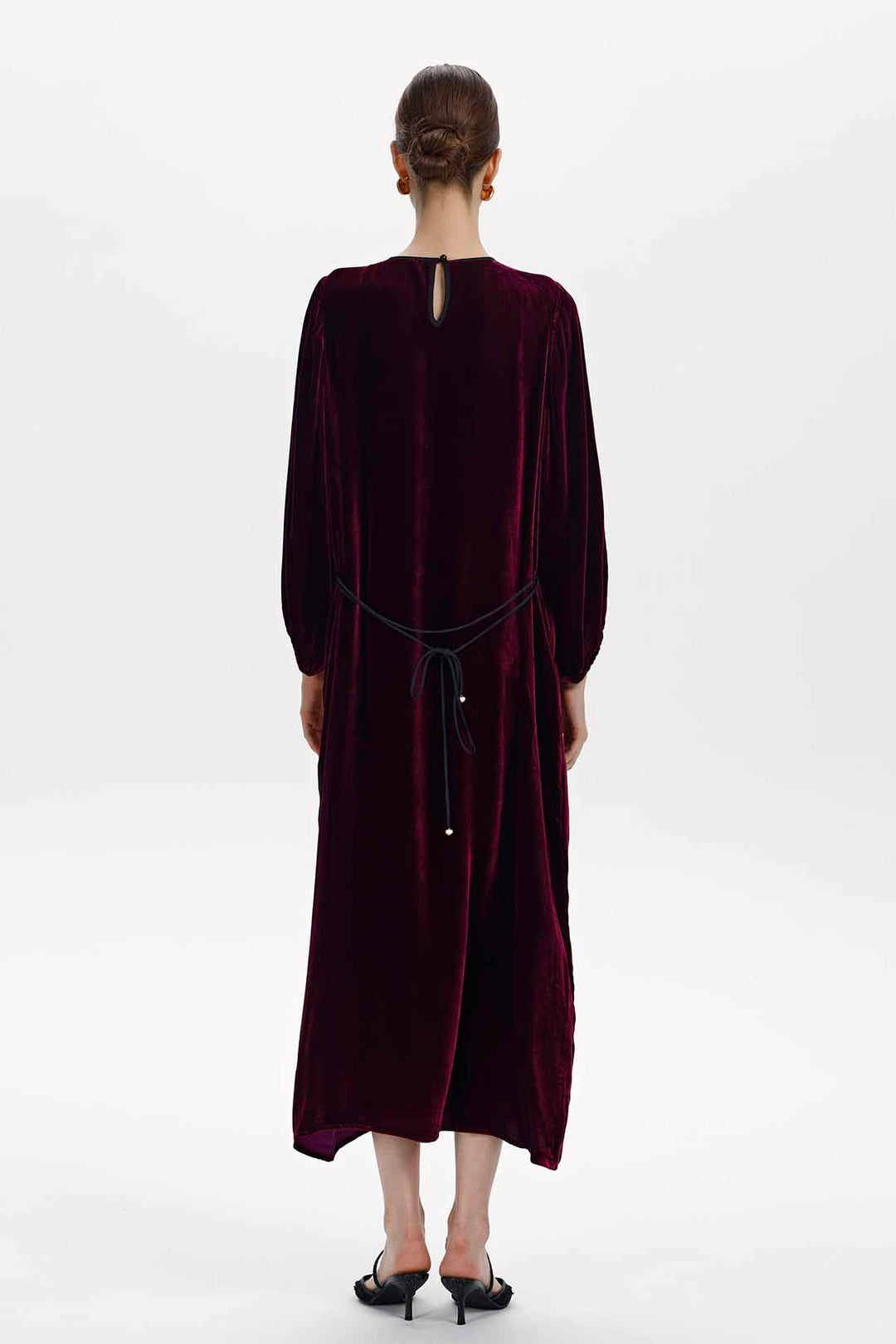 Mireille Sequined Velvet Maxi Dress