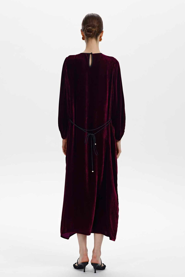 Mireille Sequined Velvet Maxi Dress