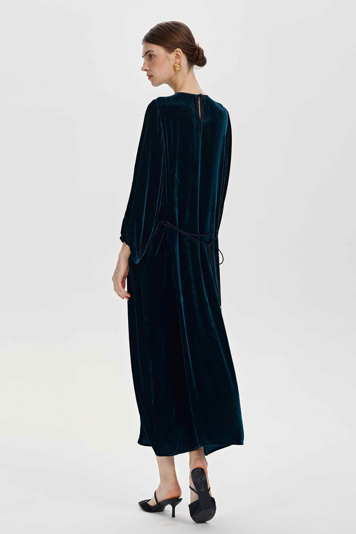 Mireille Sequined Velvet Maxi Dress