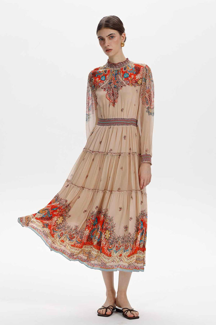 Tullia Printed Midi Dress