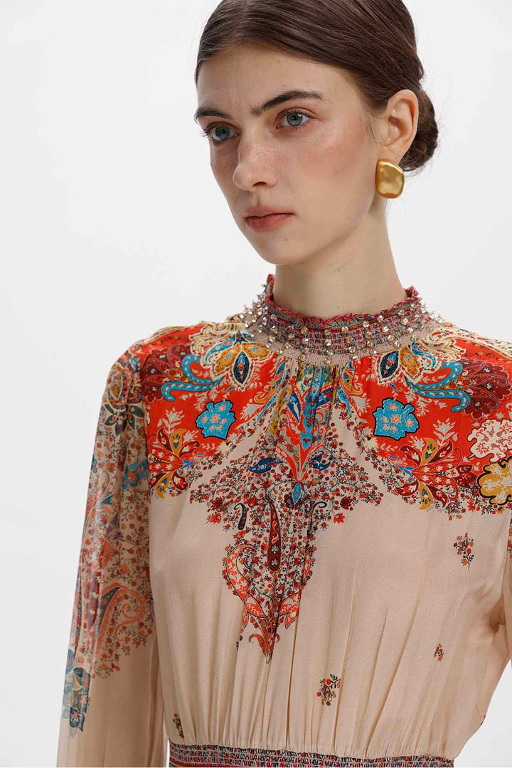 Tullia Printed Midi Dress