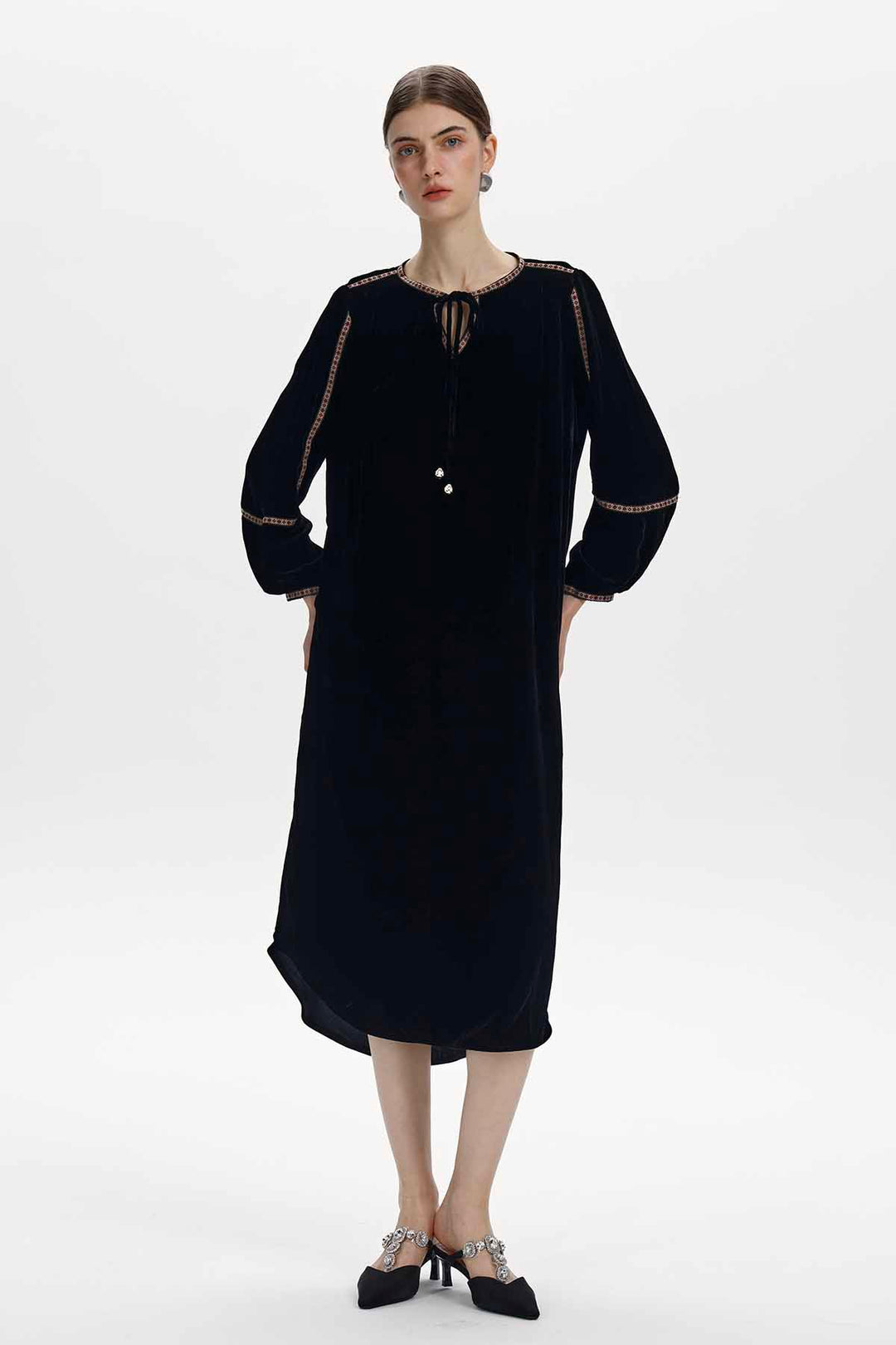 Verena Velvet Midi Dress