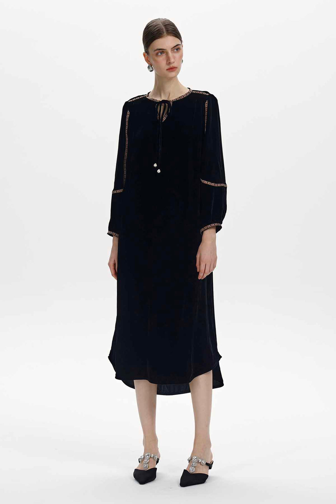 Verena Velvet Midi Dress
