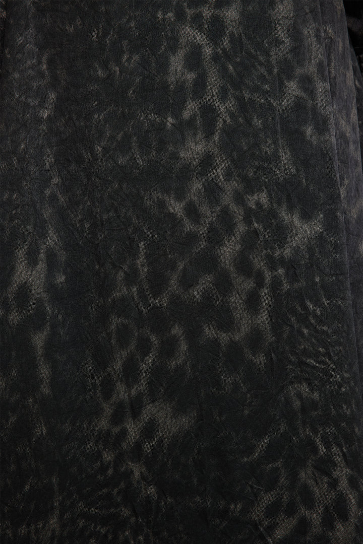 Abrigo largo casual con estampado de leopardo