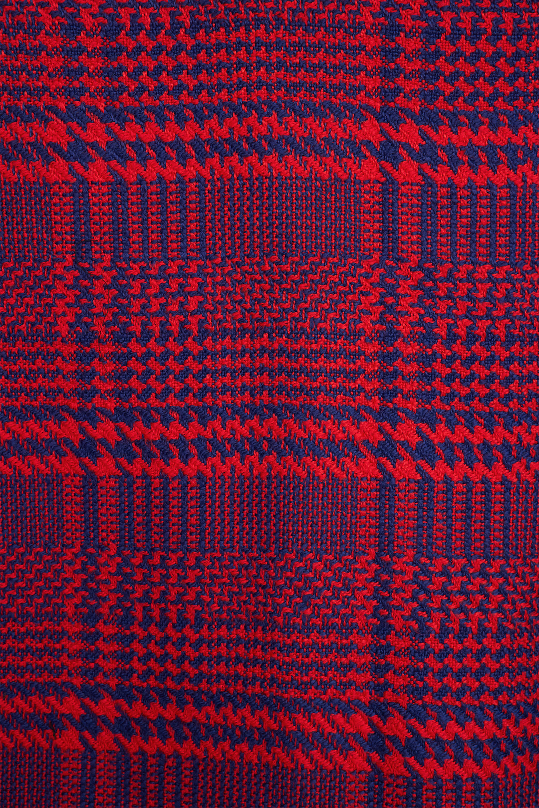 Abrigo casual de rejilla de lana con empalme