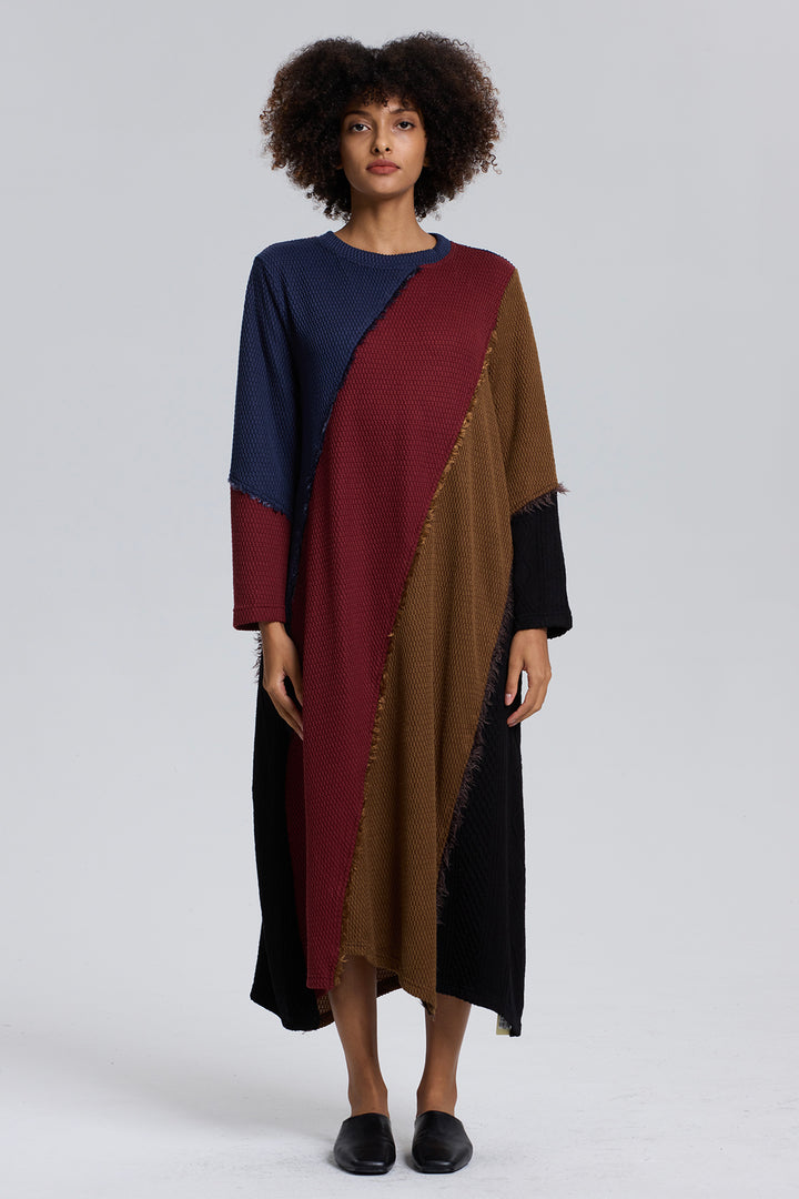 Beth Splice Cozy Knit Dress