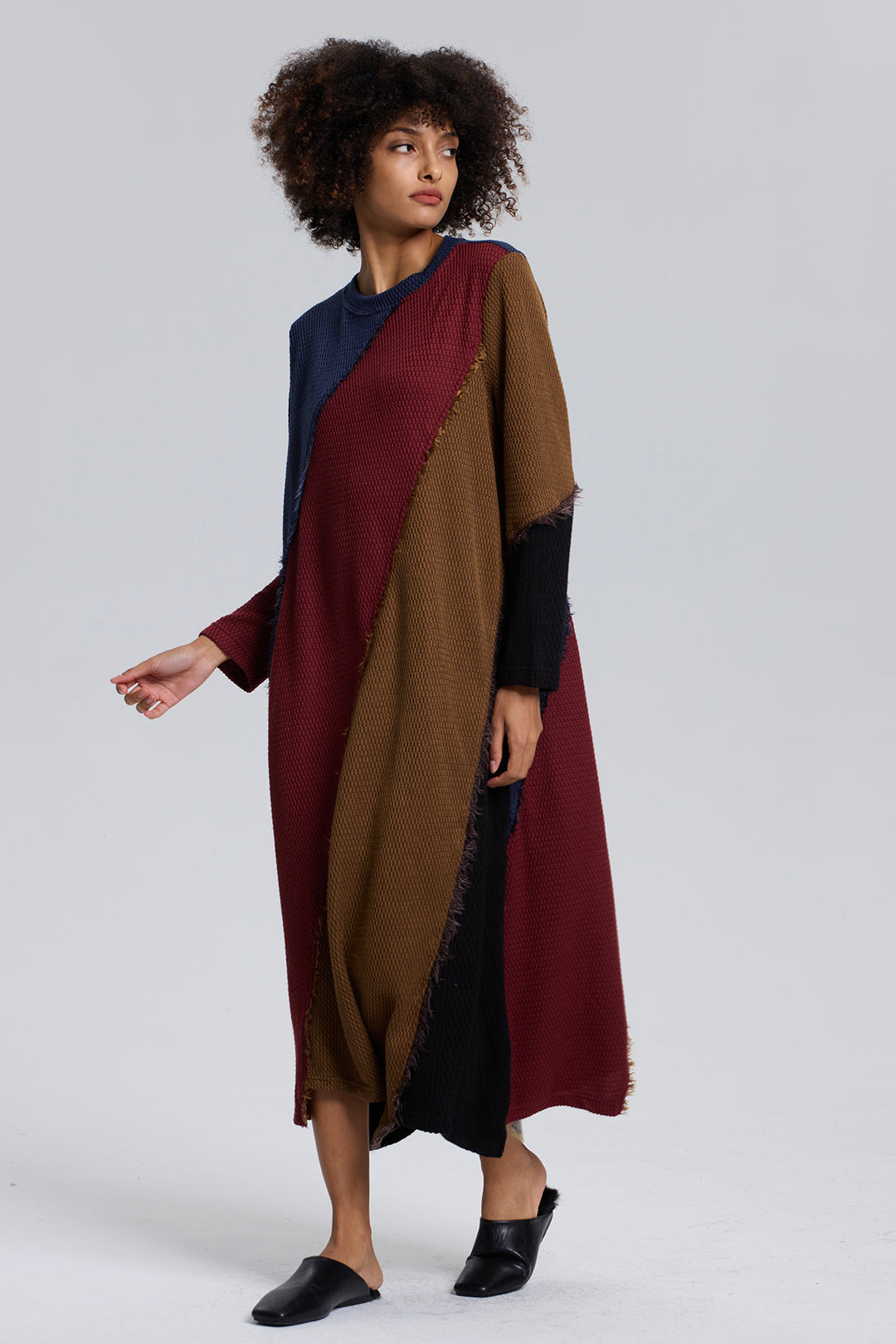 Beth Splice Cozy Knit Dress