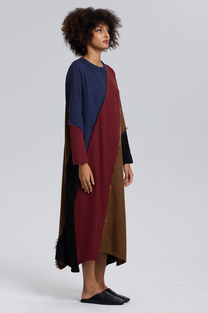 Beth Splice Cozy Knit Dress