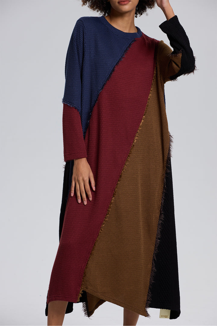 Beth Splice Cozy Knit Dress