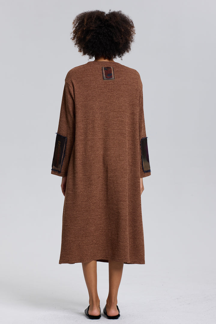 Della Splice Cozy Knit Dress