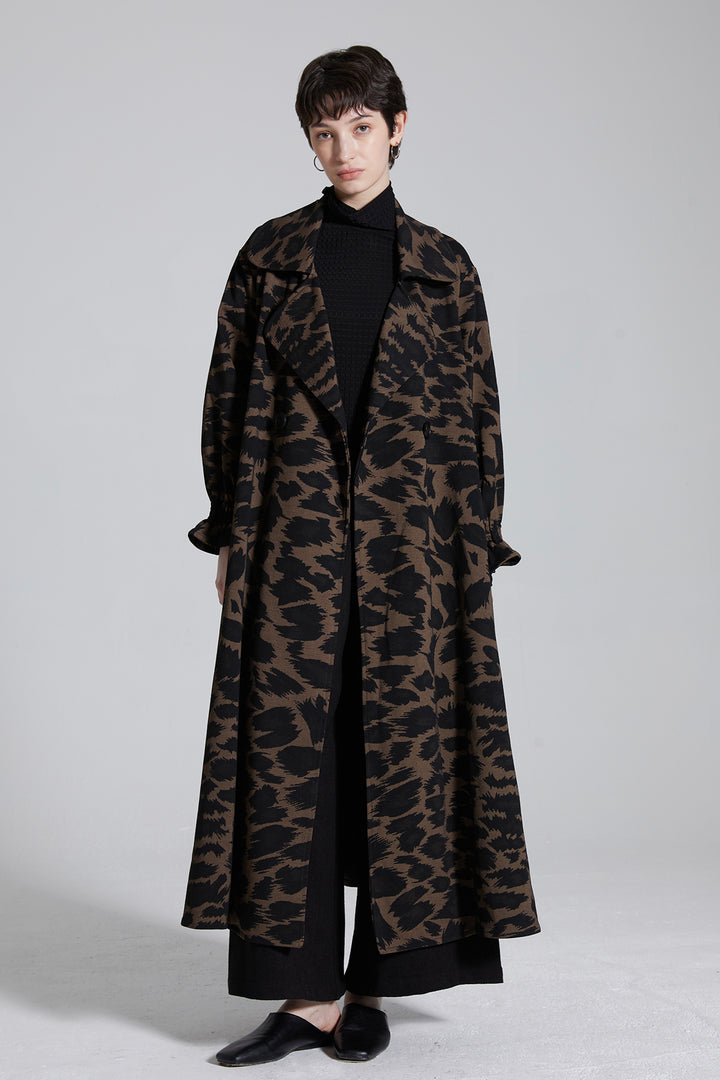 Mazzy Leopard Maxi Coat