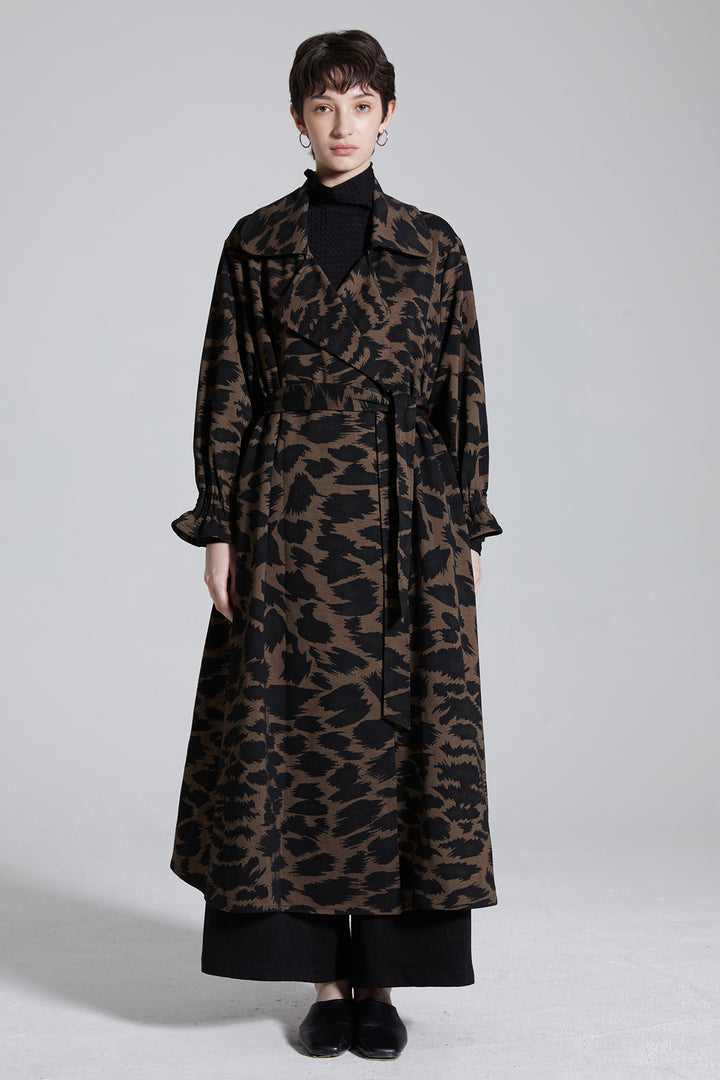 Mazzy Leopard Maxi Coat