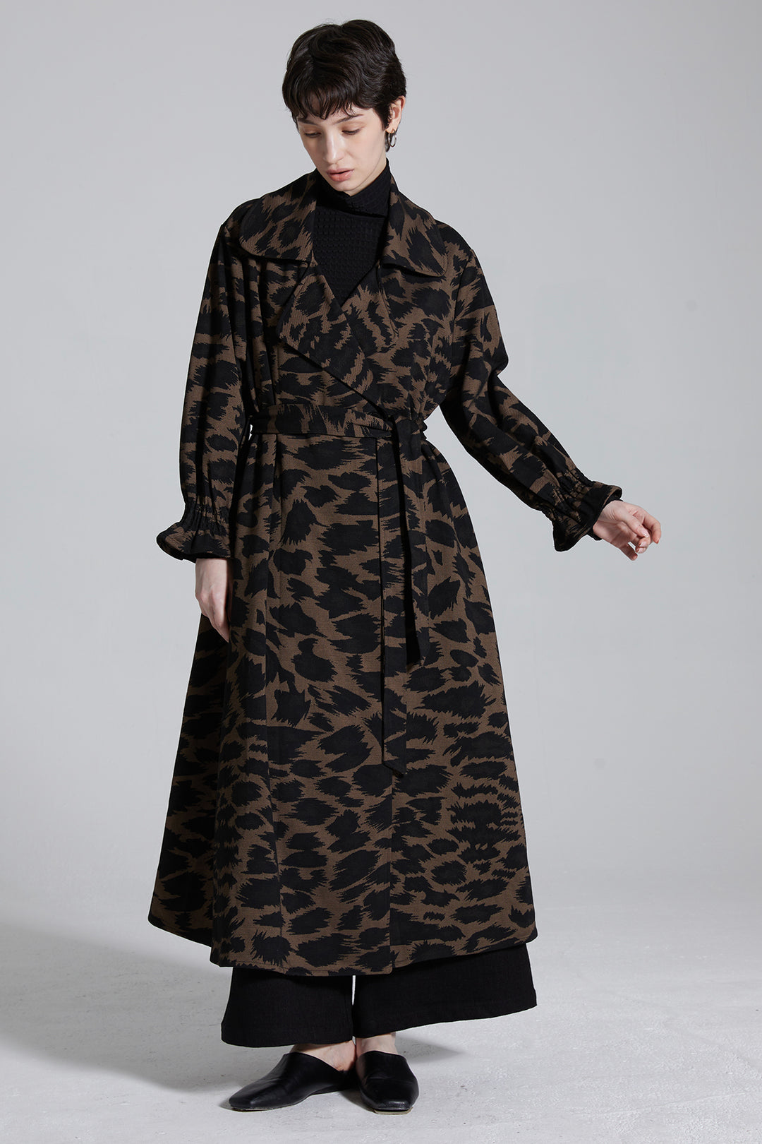 Mazzy Leopard Maxi Coat