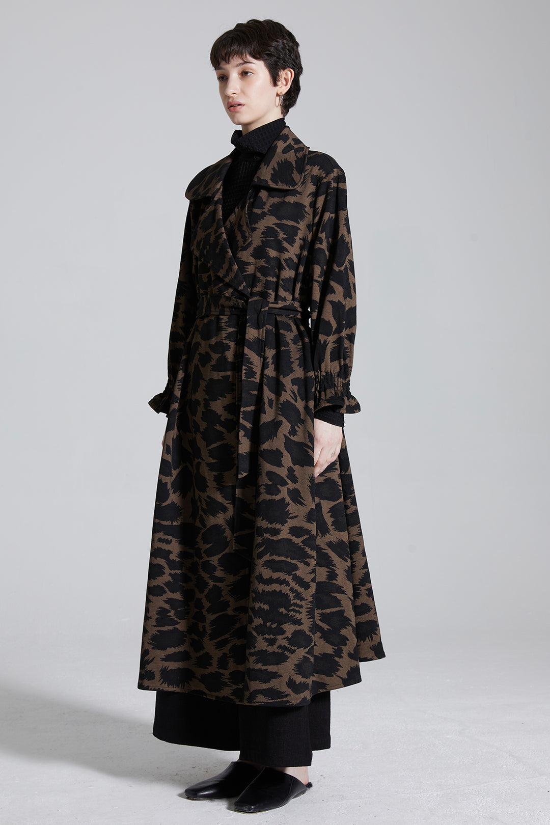 Mazzy Leopard Maxi Coat