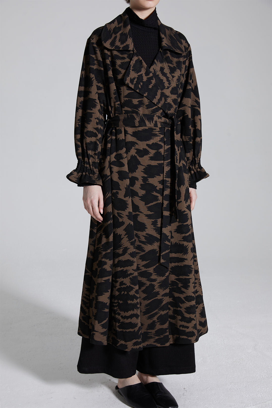 Mazzy Leopard Maxi Coat