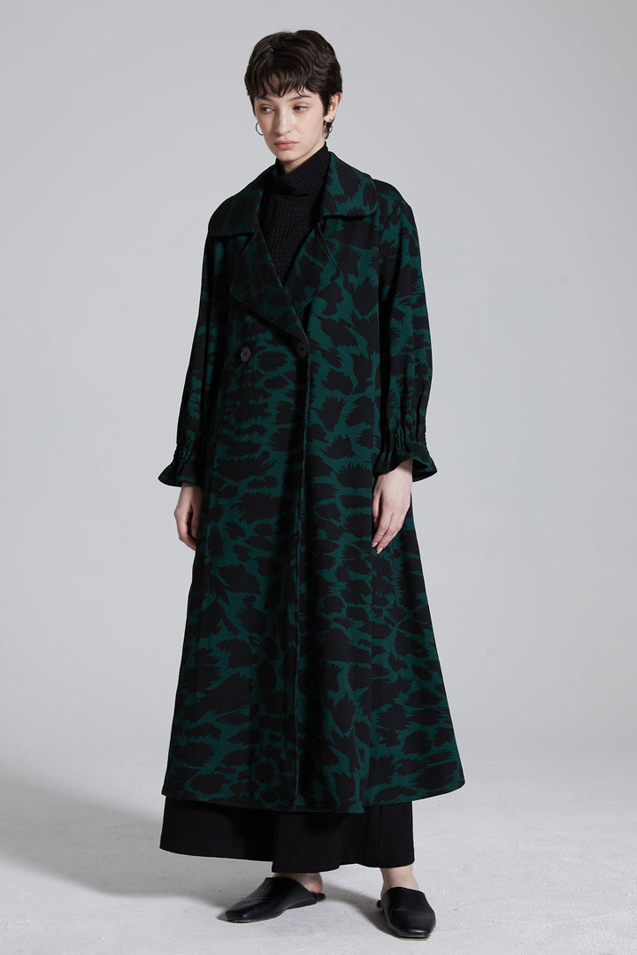 Mazzy Leopard Maxi Coat