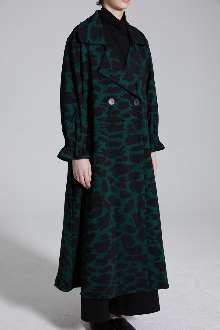 Mazzy Leopard Maxi Coat