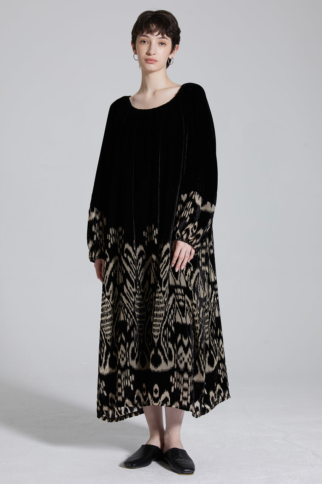 Oversize Velvet Maxi Dress