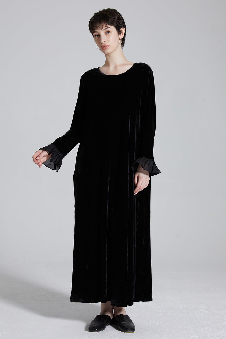 Alesa Velvet Maxi Dress