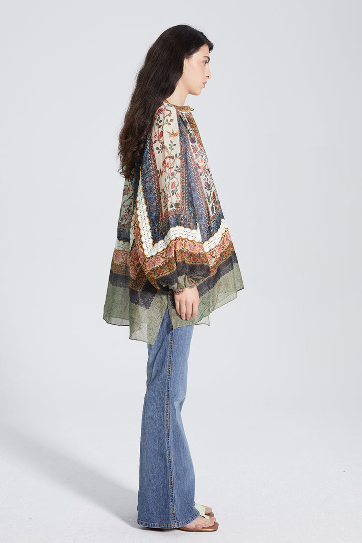 Amura Ethnic Linen Top