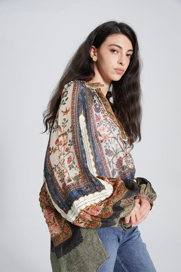 Amura Ethnic Linen Top