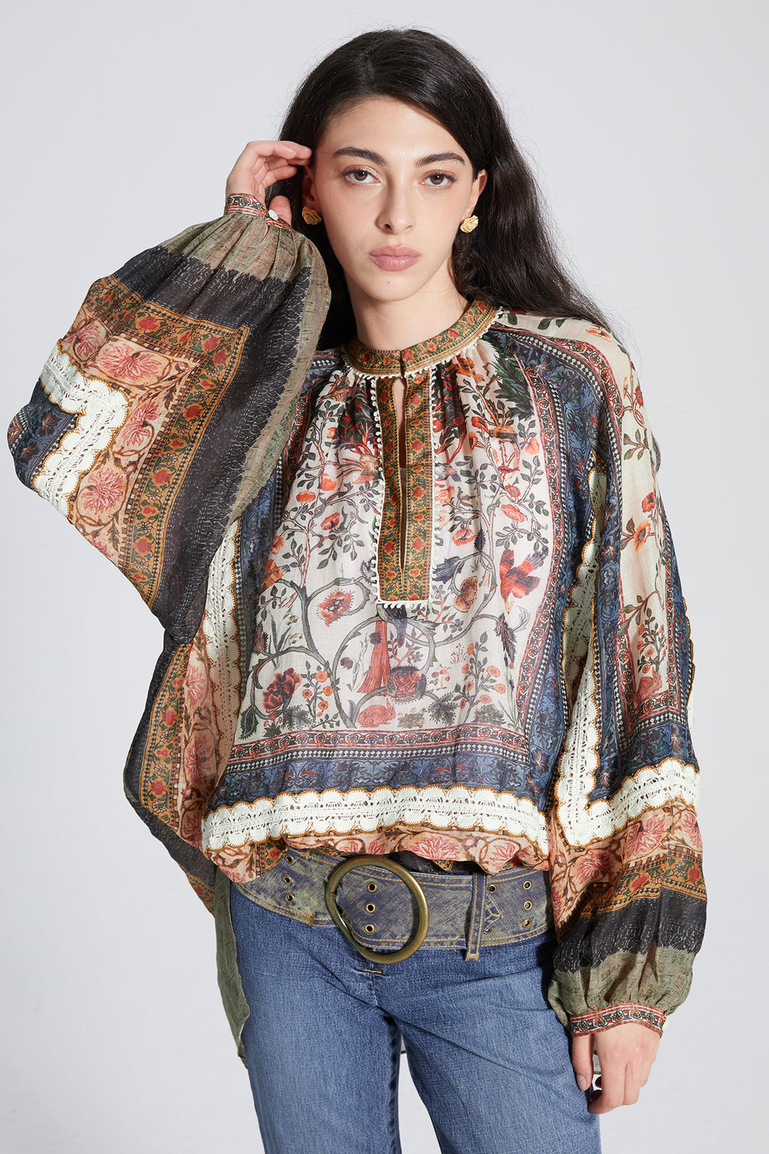 Amura Ethnic Linen Top