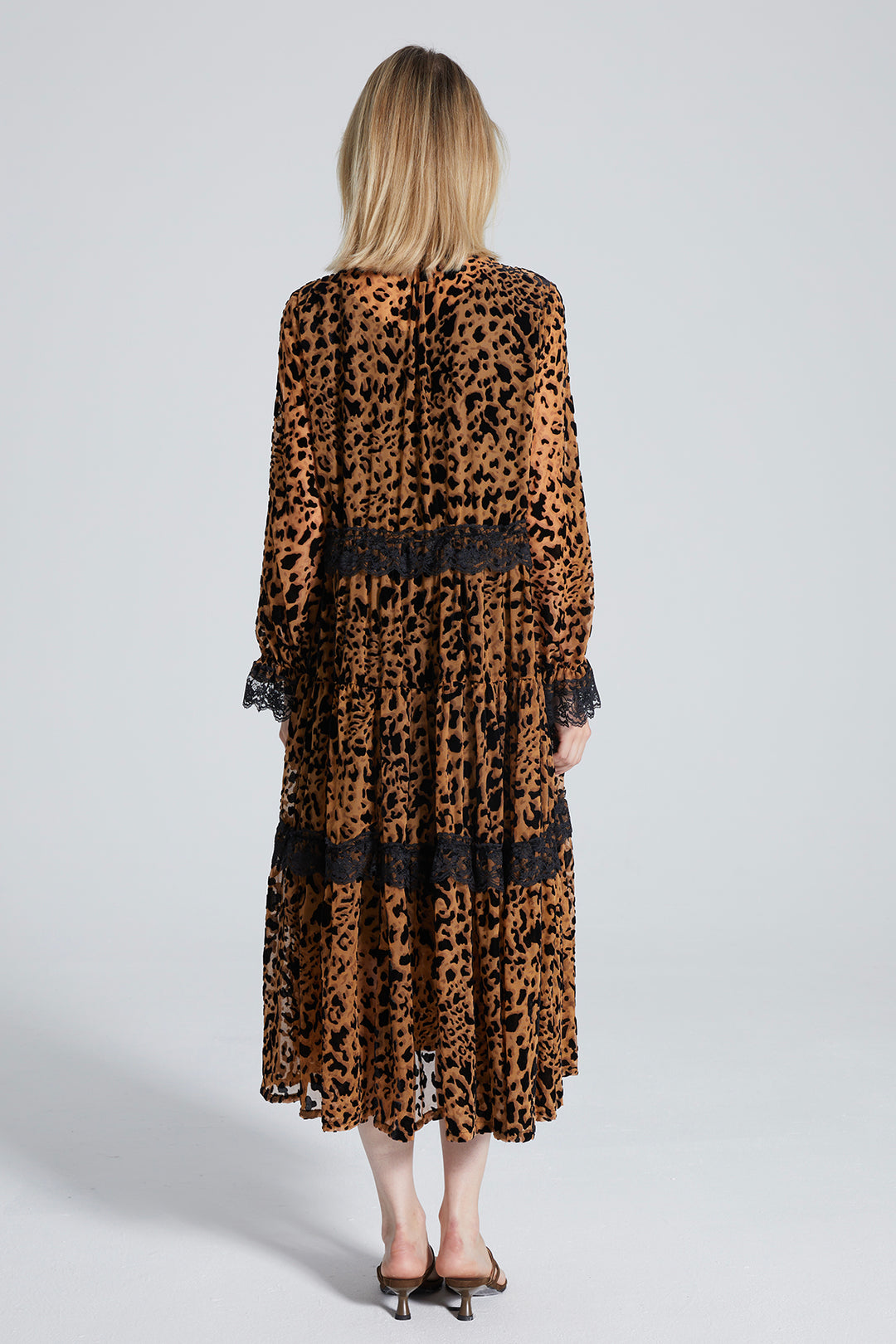 Kylie Leopard Splice Dress