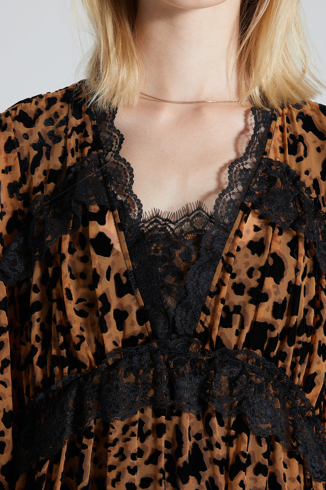 Kylie Leopard Splice Dress