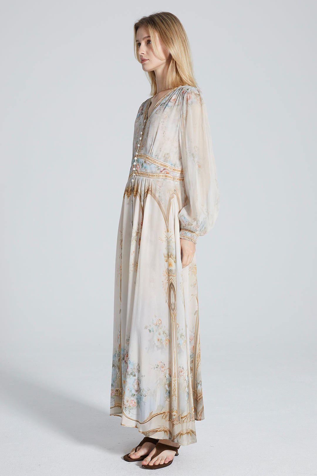 Nicole Ethnic Silk Dress