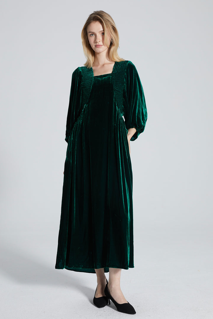 Suzie Green Velvet Maxi Dress