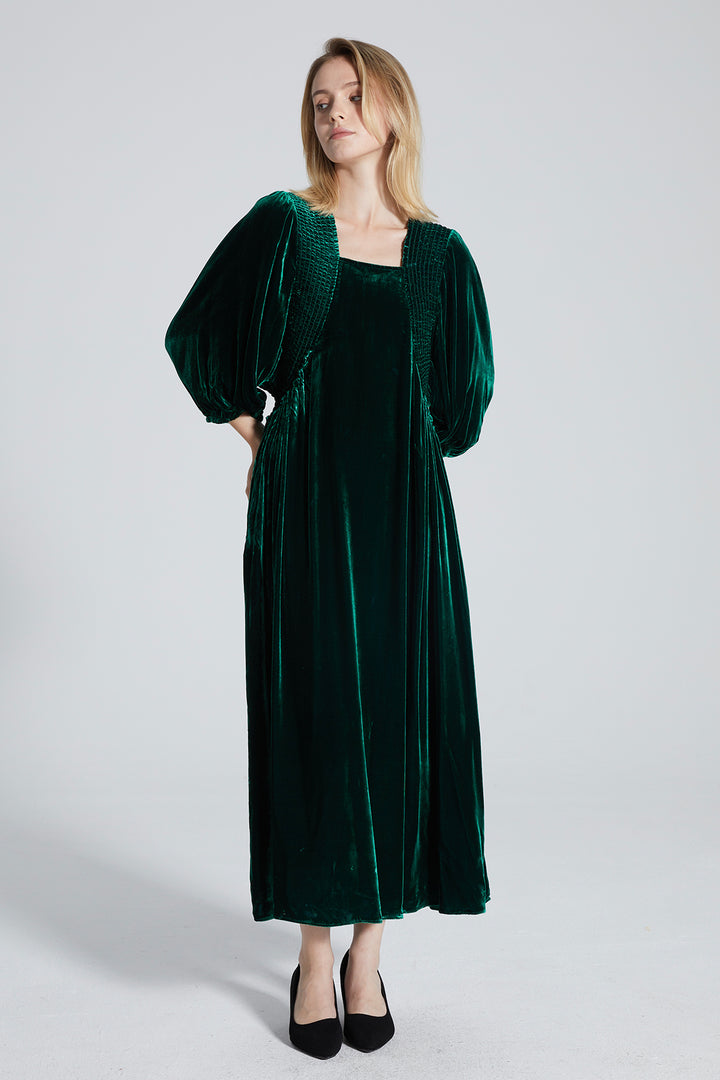 Suzie Green Velvet Maxi Dress