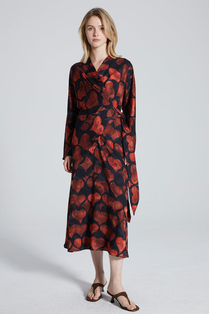 Keoni Print Silk Dress