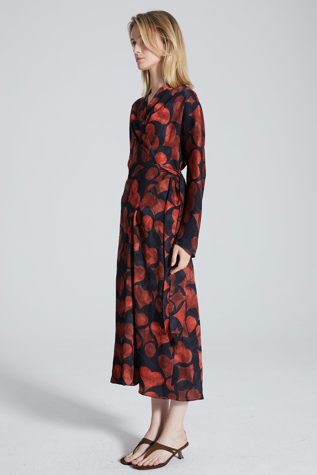 Keoni Print Silk Dress