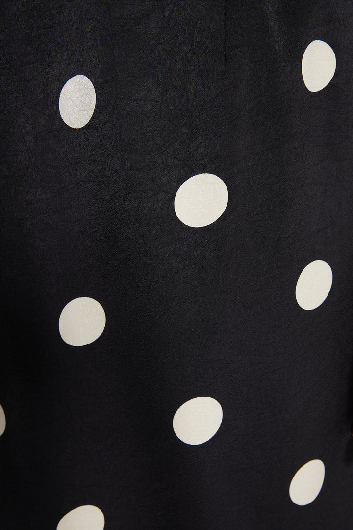 Milan Polka Dot Fishtail Dress