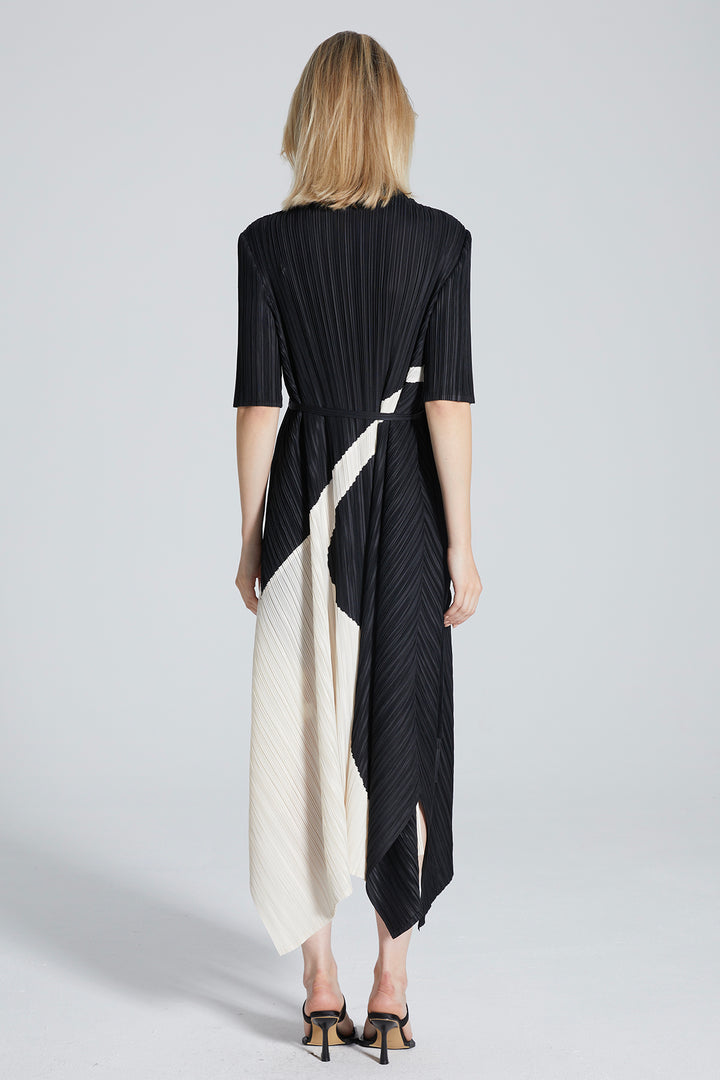 Patrice Pleated Irregular Dress