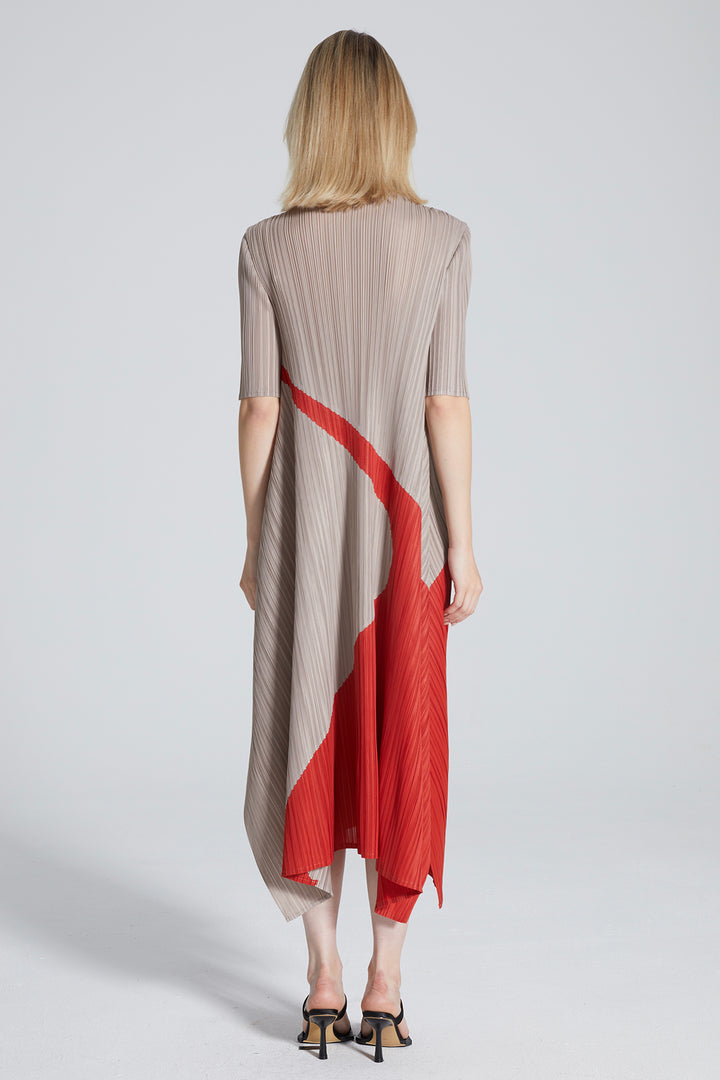 Patrice Pleated Irregular Dress